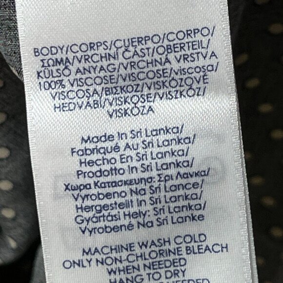 Chaps- Women's Casual Bohemian Midi Dress V-Neck With Wavy Short Sleeves & Polka - Picture 9 of 16